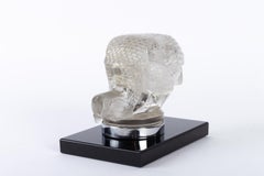 1929 René Lalique Pintade Car Mascot Hood Ornament in Glass Book End