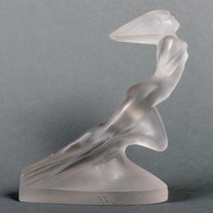 1929 René Lalique - Statuette Cote d'Azur Pullman Express Frosted Glass