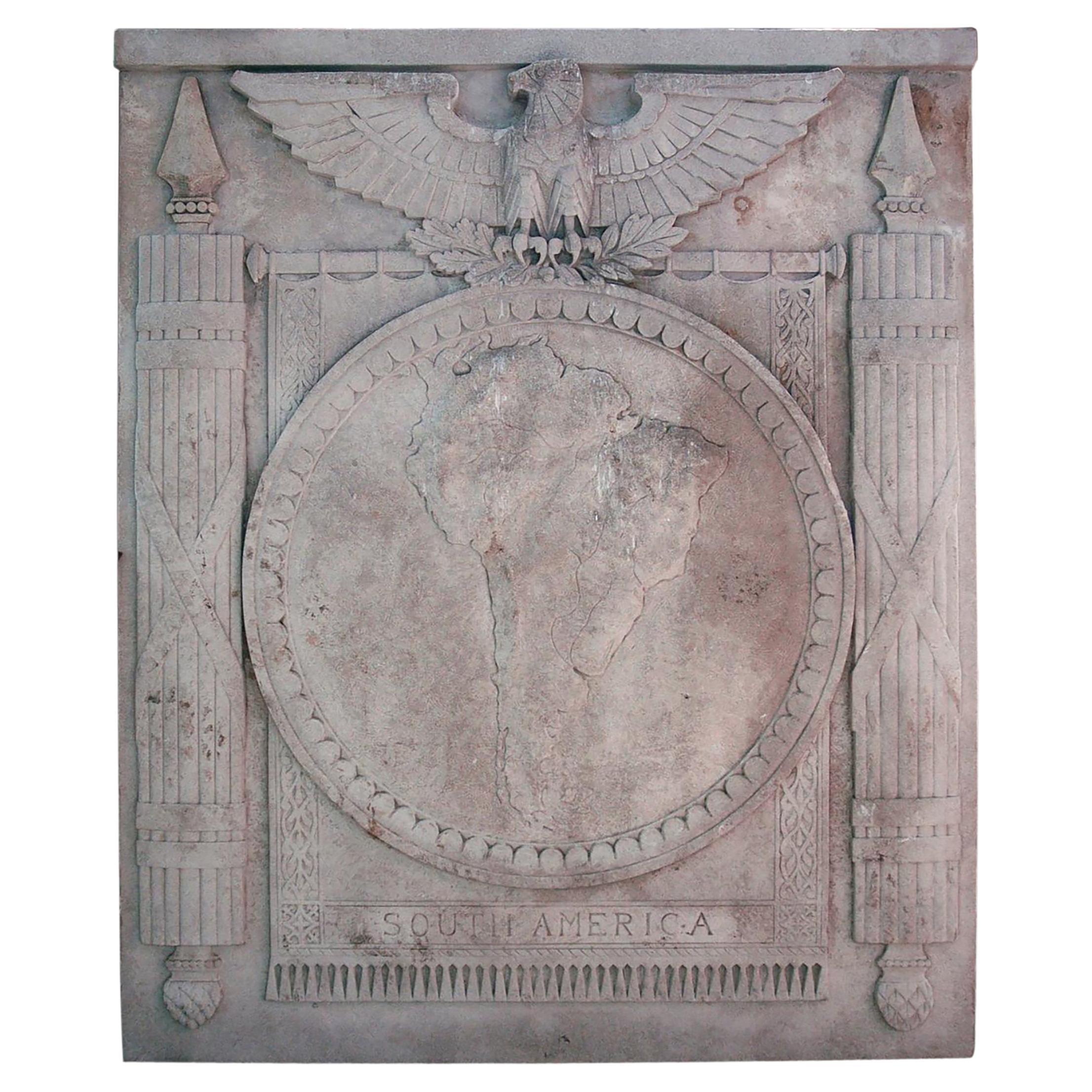 1929 "Sudamérica" Friso de piedra caliza Centro Cívico de Filadelfia