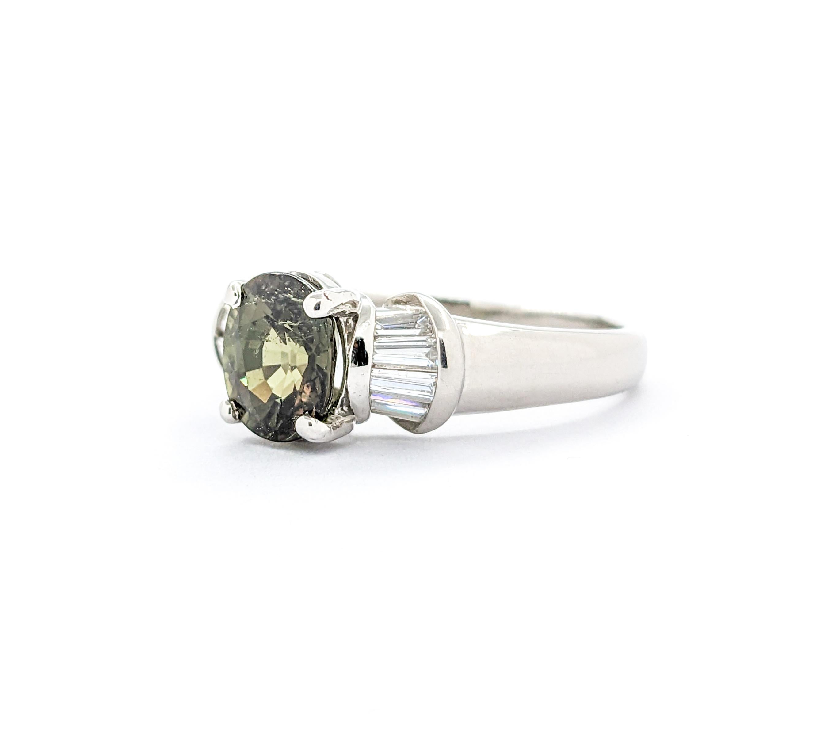 1.92ct Alexandrite & Diamond Ring In Platinum 6