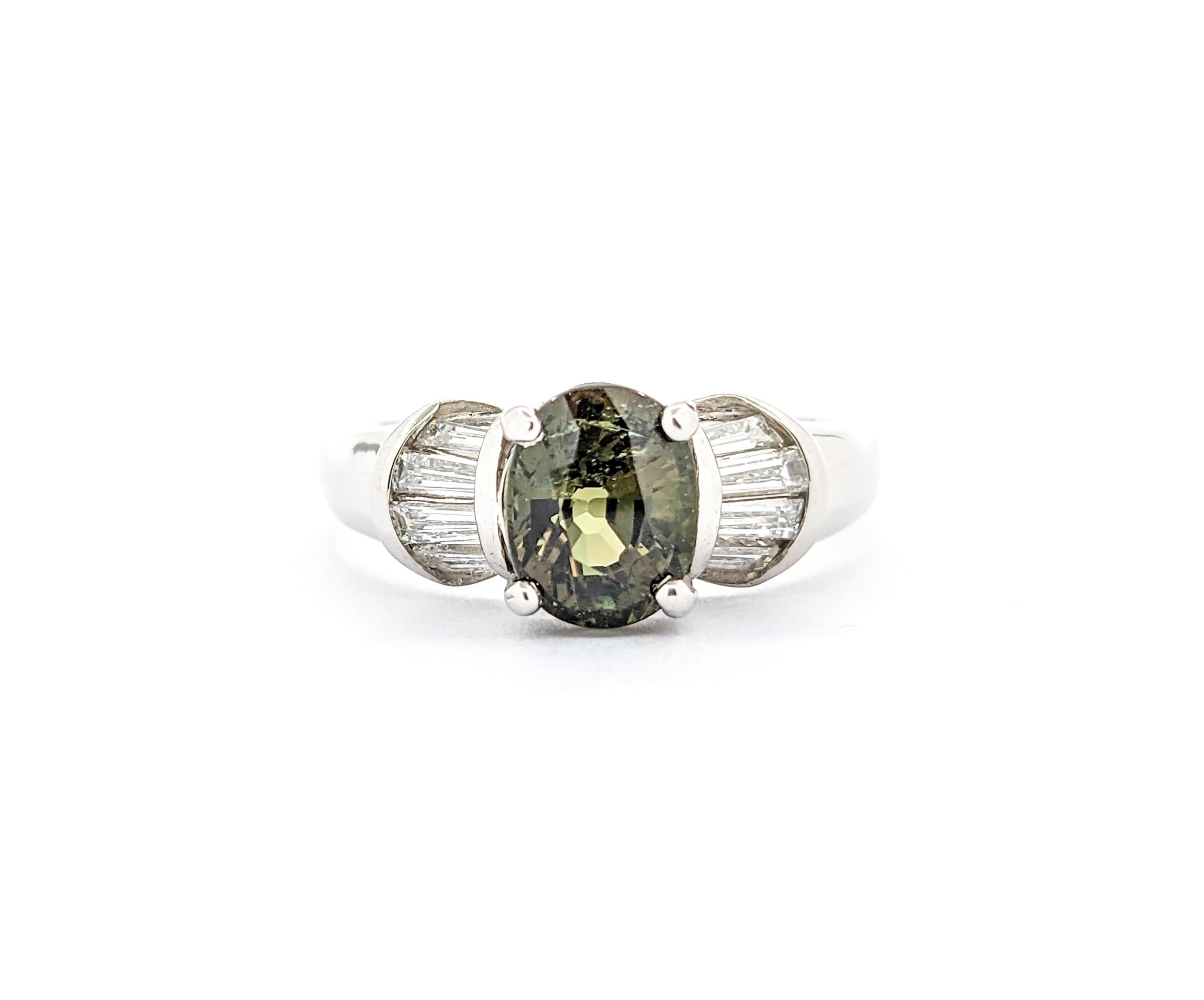 1.92ct Alexandrite & Diamond Ring In Platinum 7