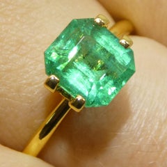 1.92ct Octagonal/Emerald Cut Green Emerald from Zambia