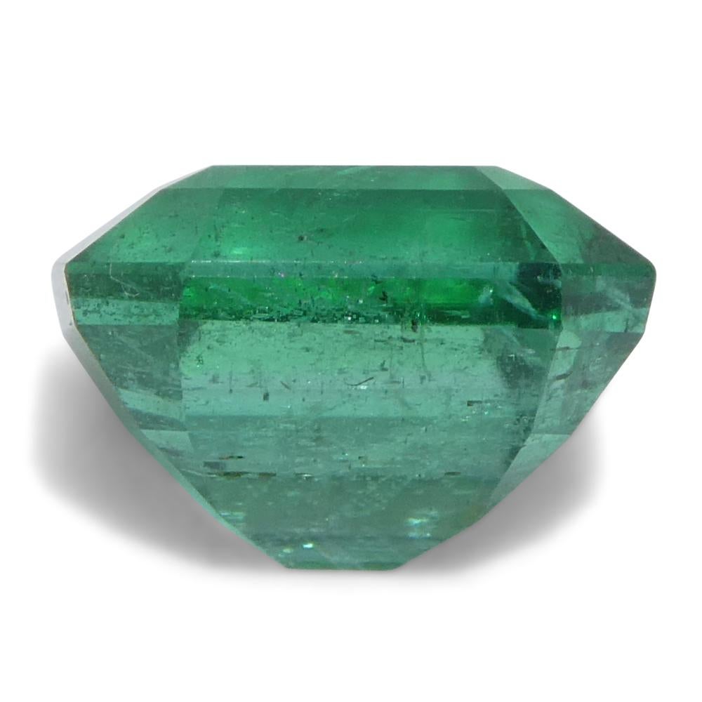 1.92ct Octagonal/Emerald Cut Green Emerald from Zambia For Sale 4