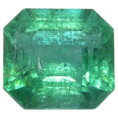 1.92ct Octagonal/Emerald Cut Green Emerald from Zambia