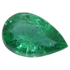 1.92ct Pear Green Emerald GIA Certified Zambia (F2)
