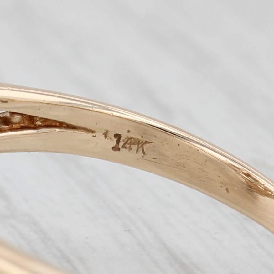 Anello a grappolo con gemme da 1,92 ctw in oro 14k Misura 11,25 Cocktail Rubino Zaffiro Smeraldo 3