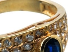 19.2K Gold Ring with Diamonds