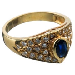 19.2K Gold Ring with Diamonds