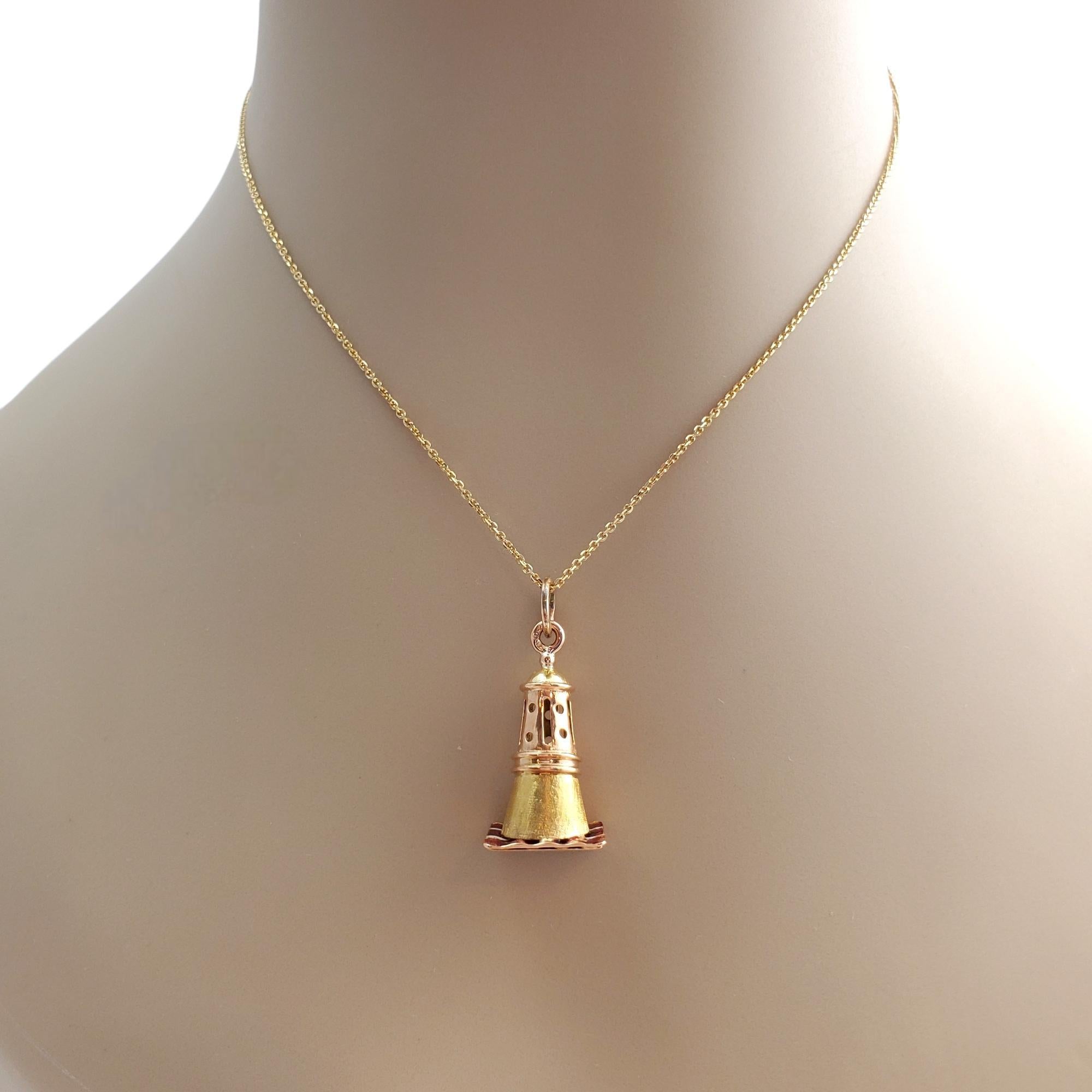 19.2K Yellow Gold Lighthouse Charm #16013 For Sale 4