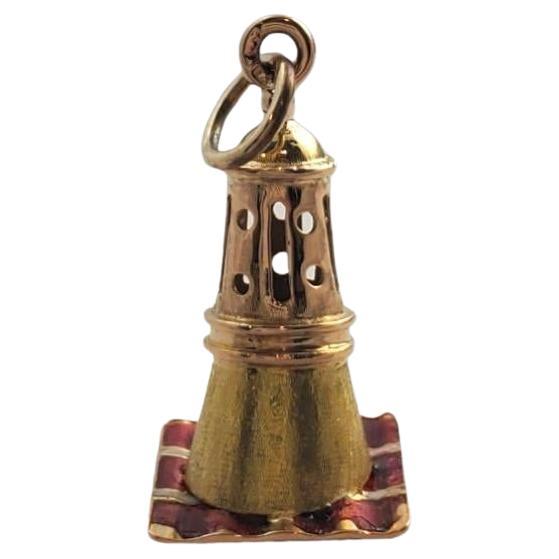 19.2 Karat Gelbgold Leuchtturm-Charm #16013 im Angebot
