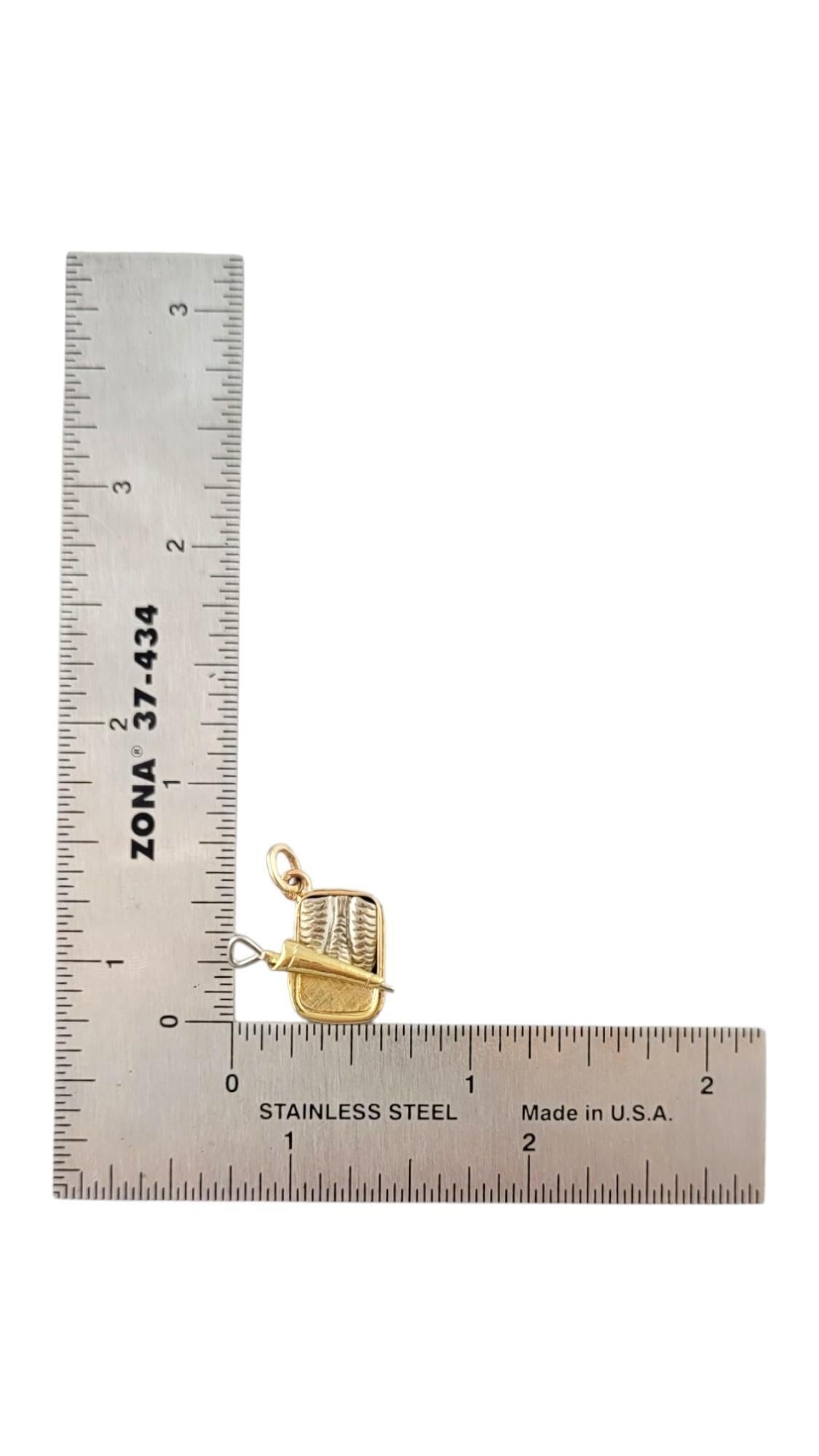 19.2 Karat Gelbgold Sardine Box Charm #16307 1