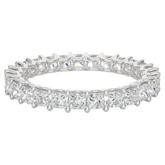1.93 Carat Moissanite Eternity Stackable Band for Mothers Day Gift in 925 Silver