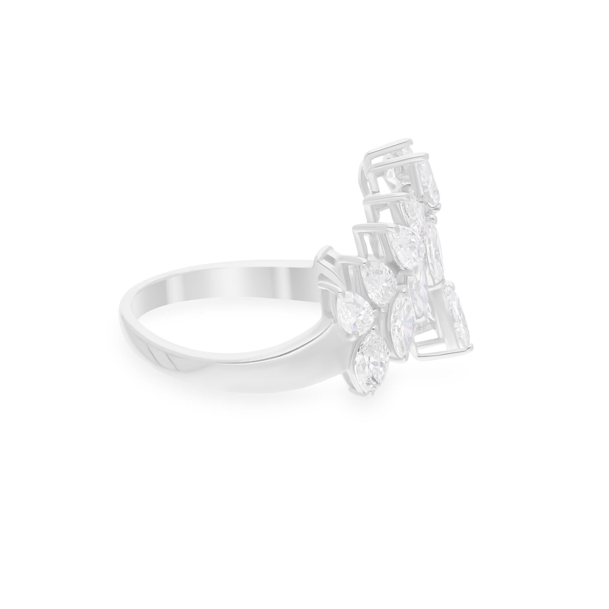 Cast from 14-karat gold, these exquisite ring is handset with 1.93 carats of sparkling diamonds.

FOLLOW SPECTRUM JEWELS storefront to view the latest collection & exclusive pieces. Spectrum Jewels is proudly rated as a Top Seller on 1stdibs with 5