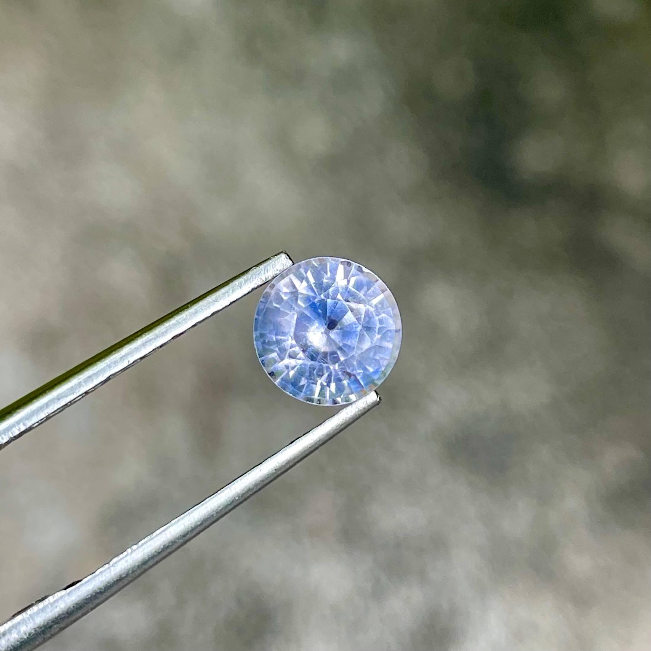 Taglio rotondo 1,93 Carati Pietra Zaffiro Sciolto Taglio Rotondo Gemma Naturale dello Sri Lanka in vendita