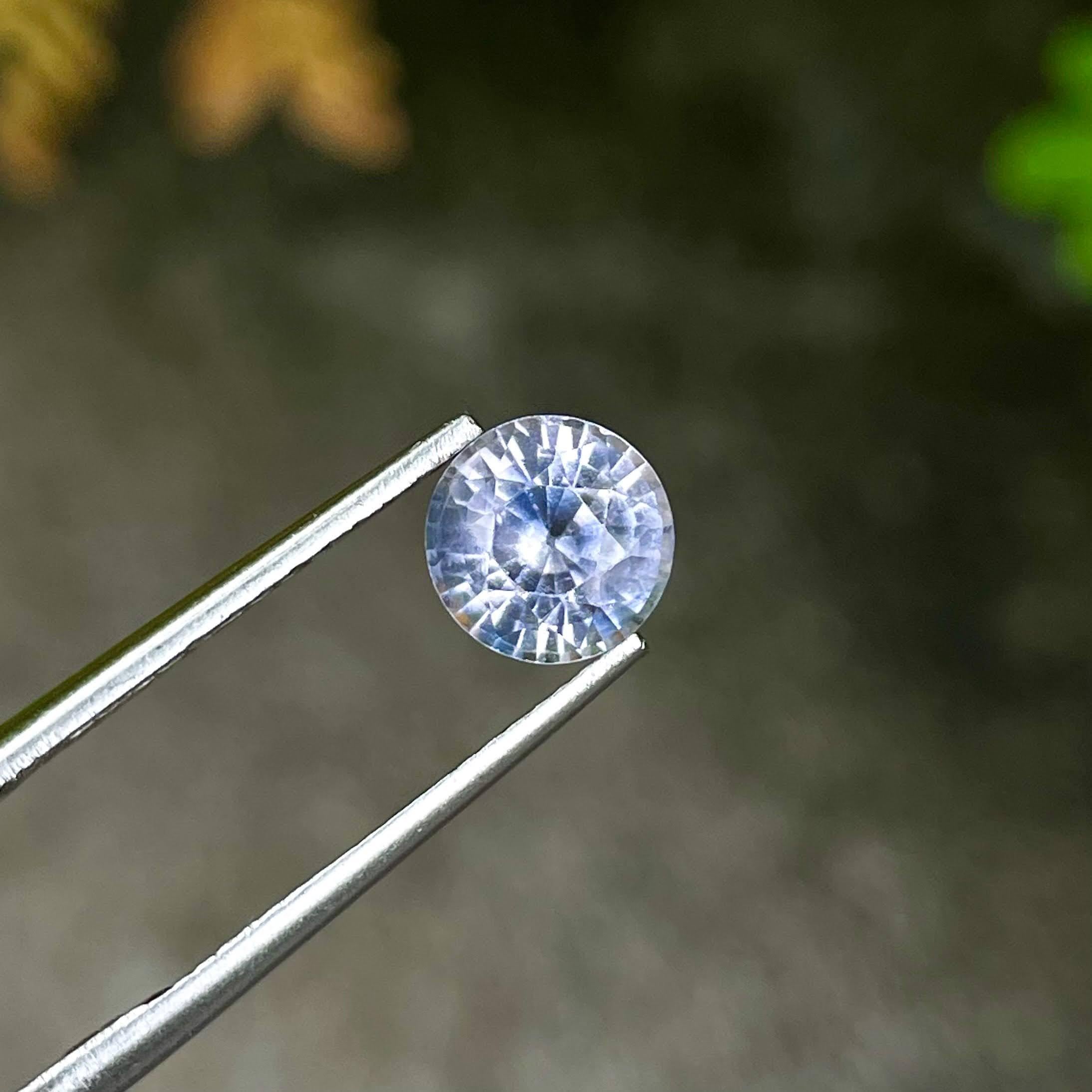 1,93 Carati Pietra Zaffiro Sciolto Taglio Rotondo Gemma Naturale dello Sri Lanka In condizioni Nuovo in vendita a Bangkok, TH