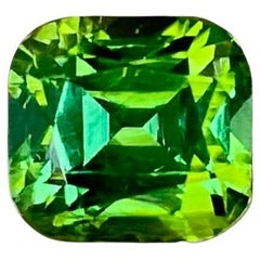 1.93 carats Mint Green Tourmaline Stone Cushion Cut Afghan Gemstone