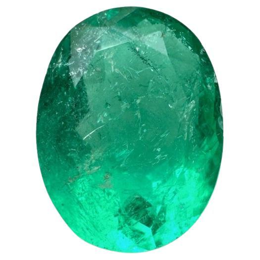 1,93 carati 9,5x7,3 Smeraldo ovale colombiano verde sfuso