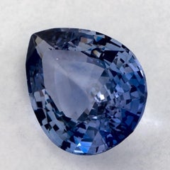 1.93 Ct Blue Sapphire Pear Loose Gemstone