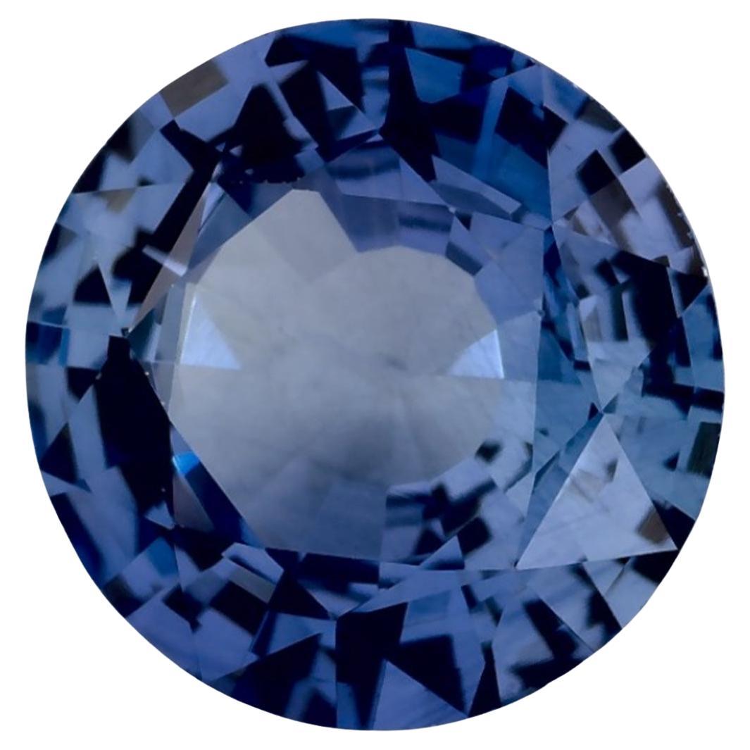 1.93 Ct Blue Sapphire Round Loose Gemstone