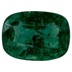 1.93 Carat Natural Emerald Cushion Loose Gemstone