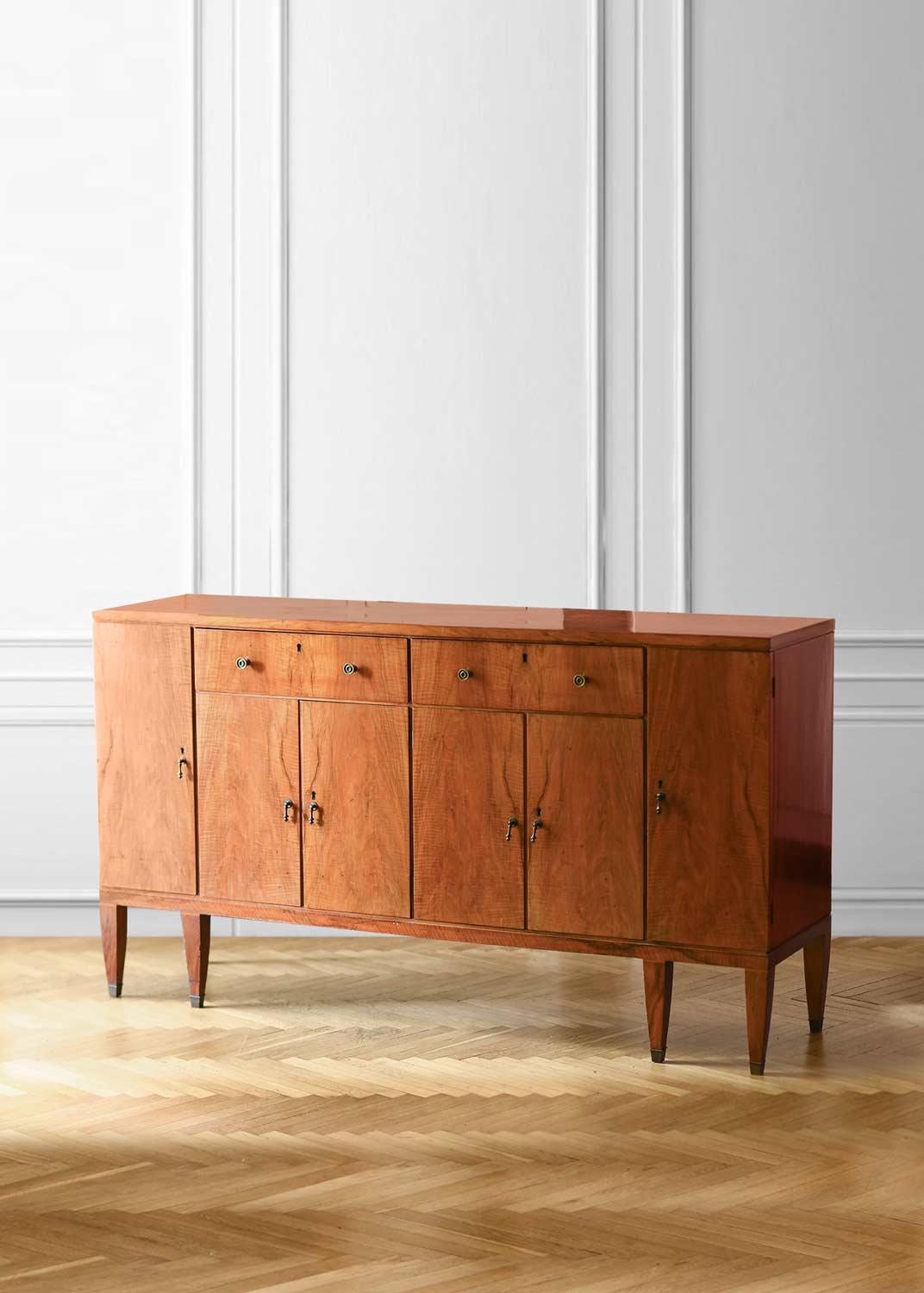 1930-40 Wooden Console with doors and drawers. 
In the style 