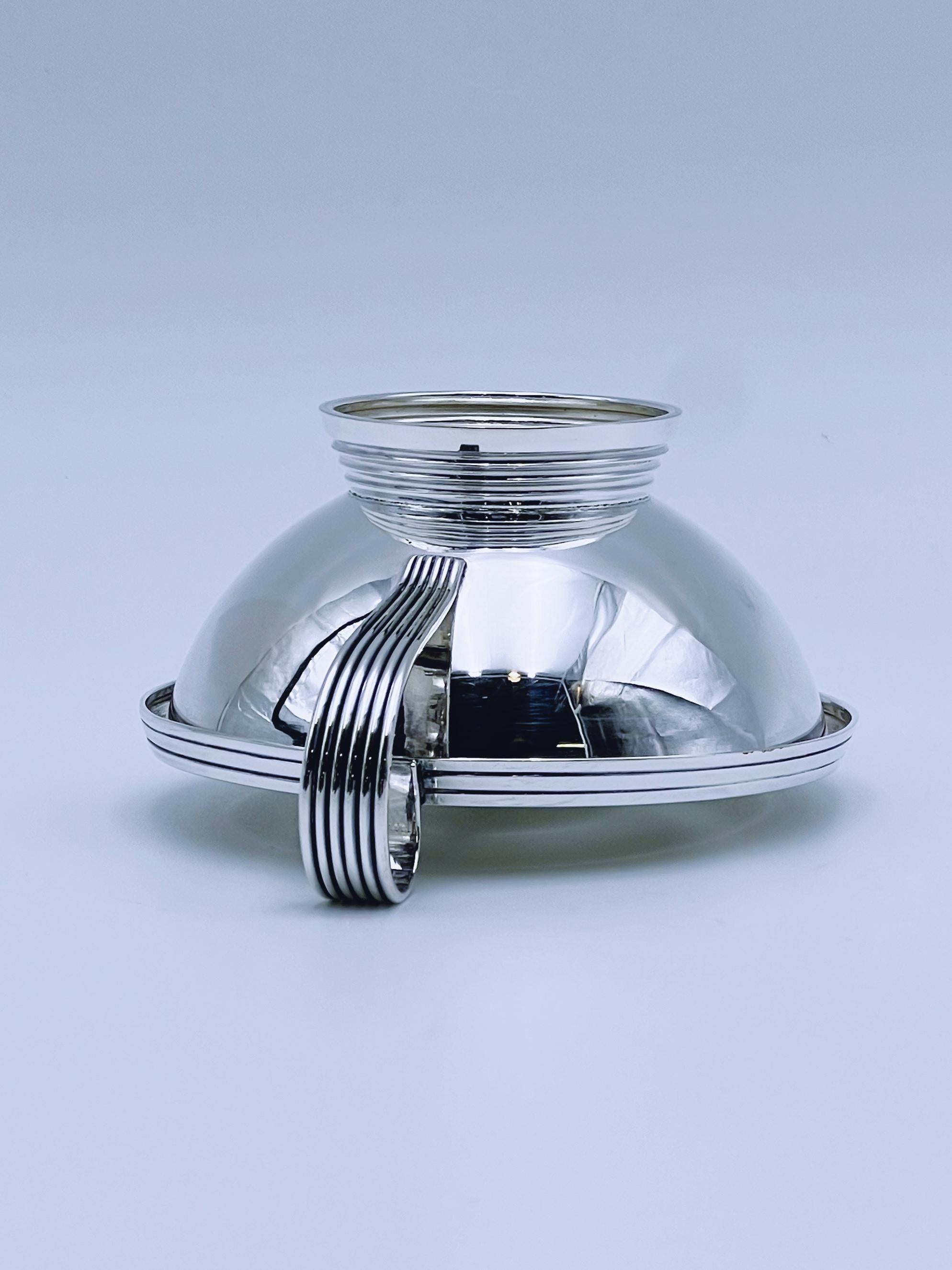 Cremera y azucarero de plata ART DECO de los años 30/40, diseño noruego en venta 7