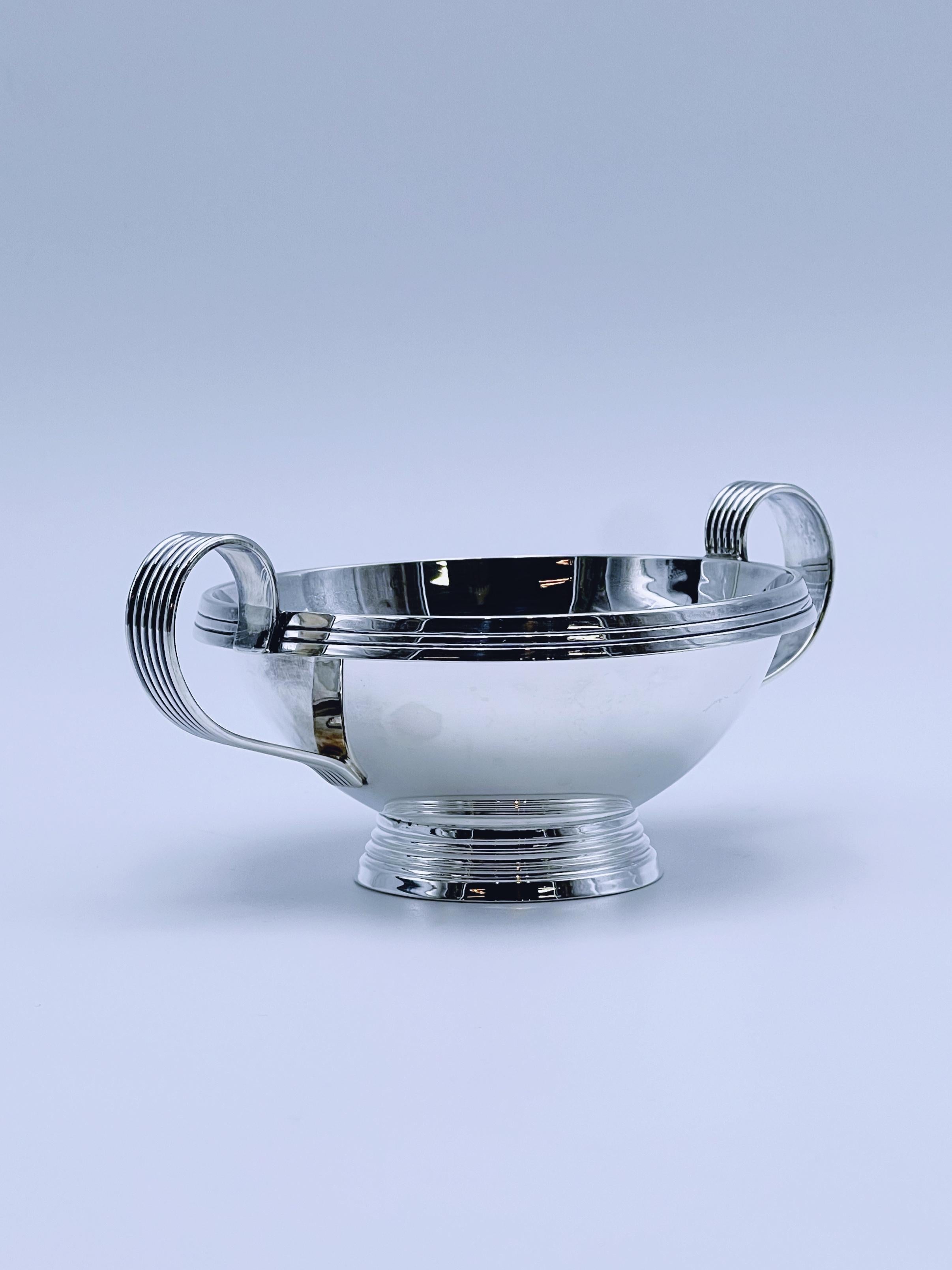 Cremera y azucarero de plata ART DECO de los años 30/40, diseño noruego en venta 1