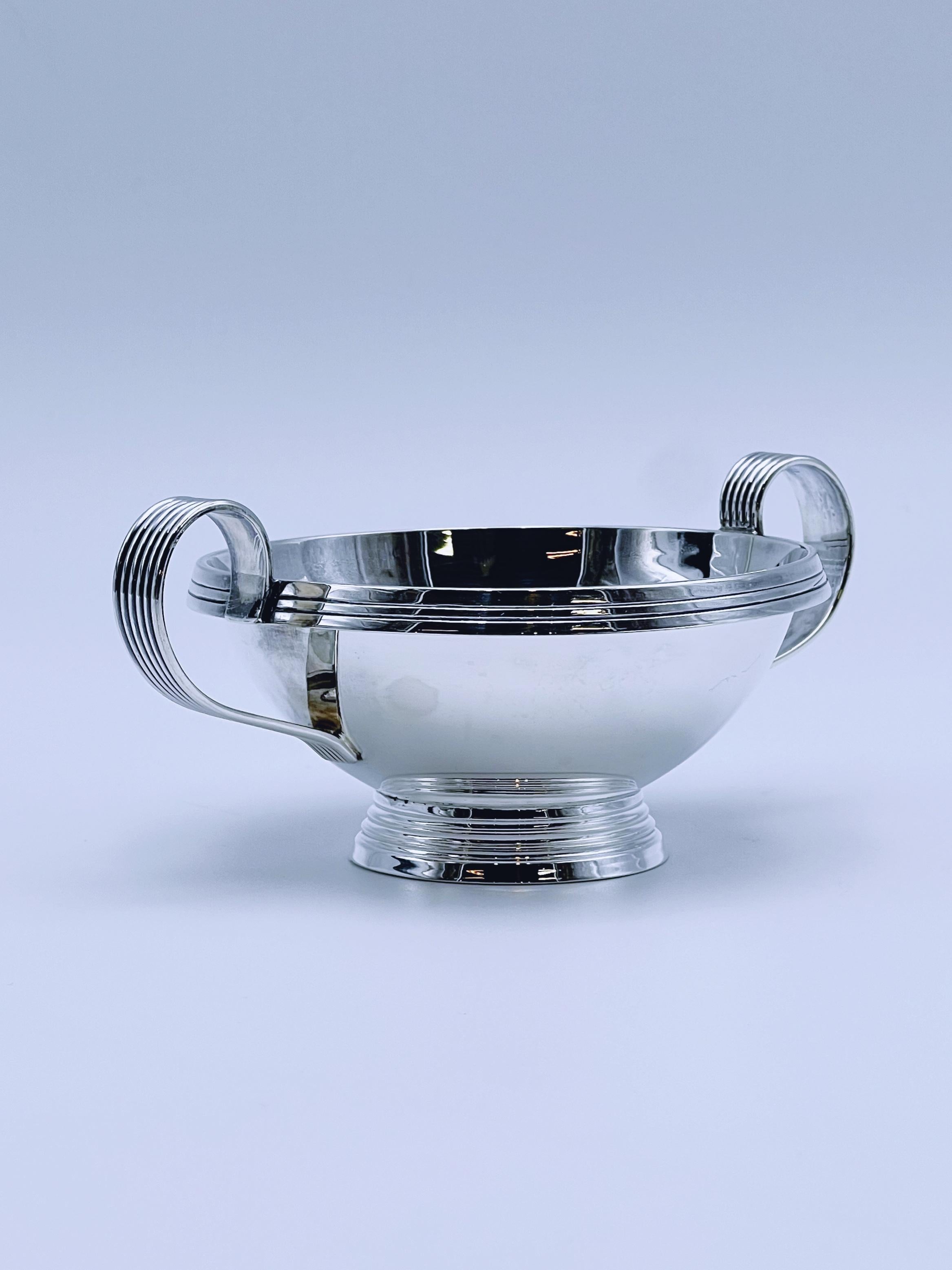 Cremera y azucarero de plata ART DECO de los años 30/40, diseño noruego en venta 2
