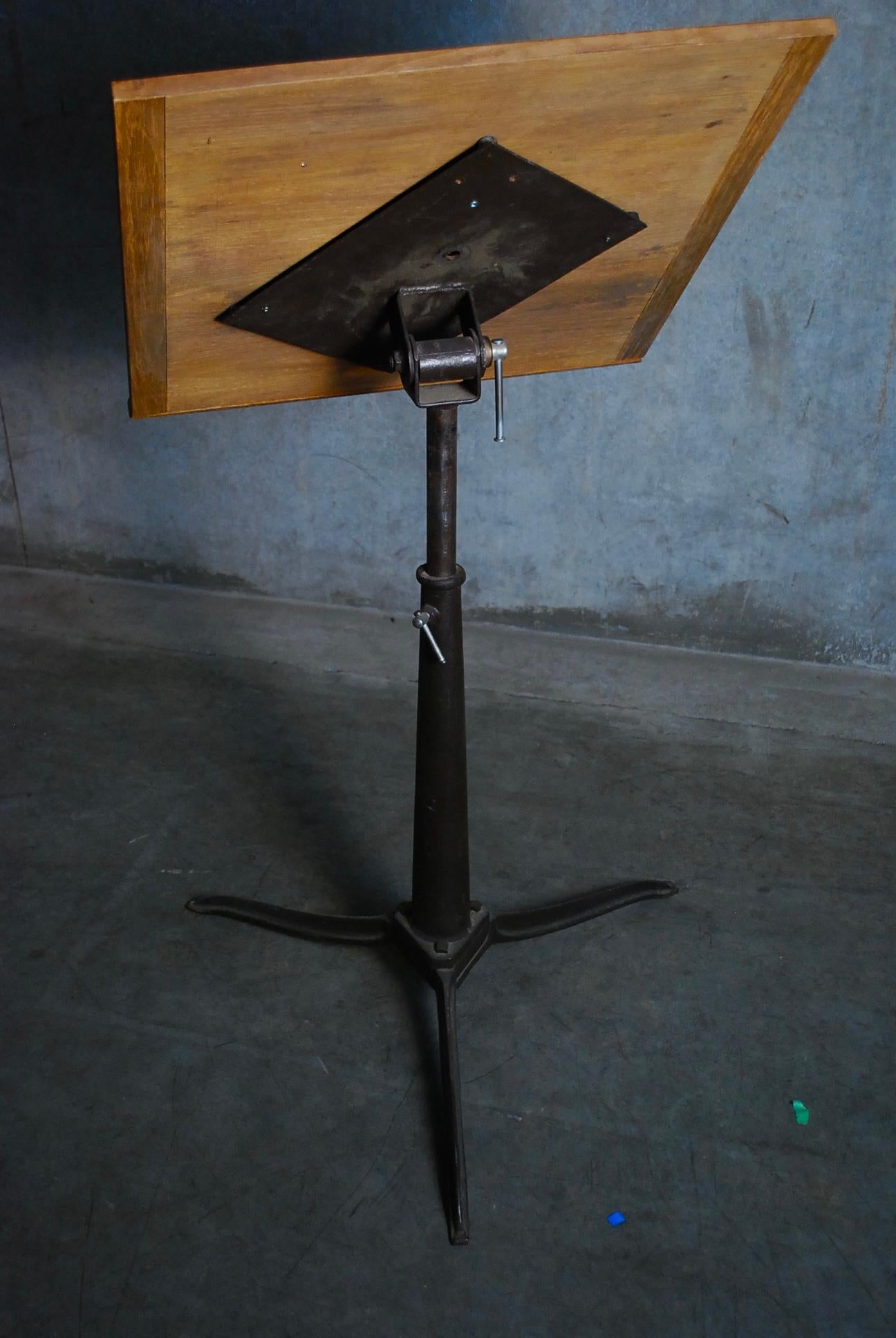 Cast 1930 Adjustable Drafting Table