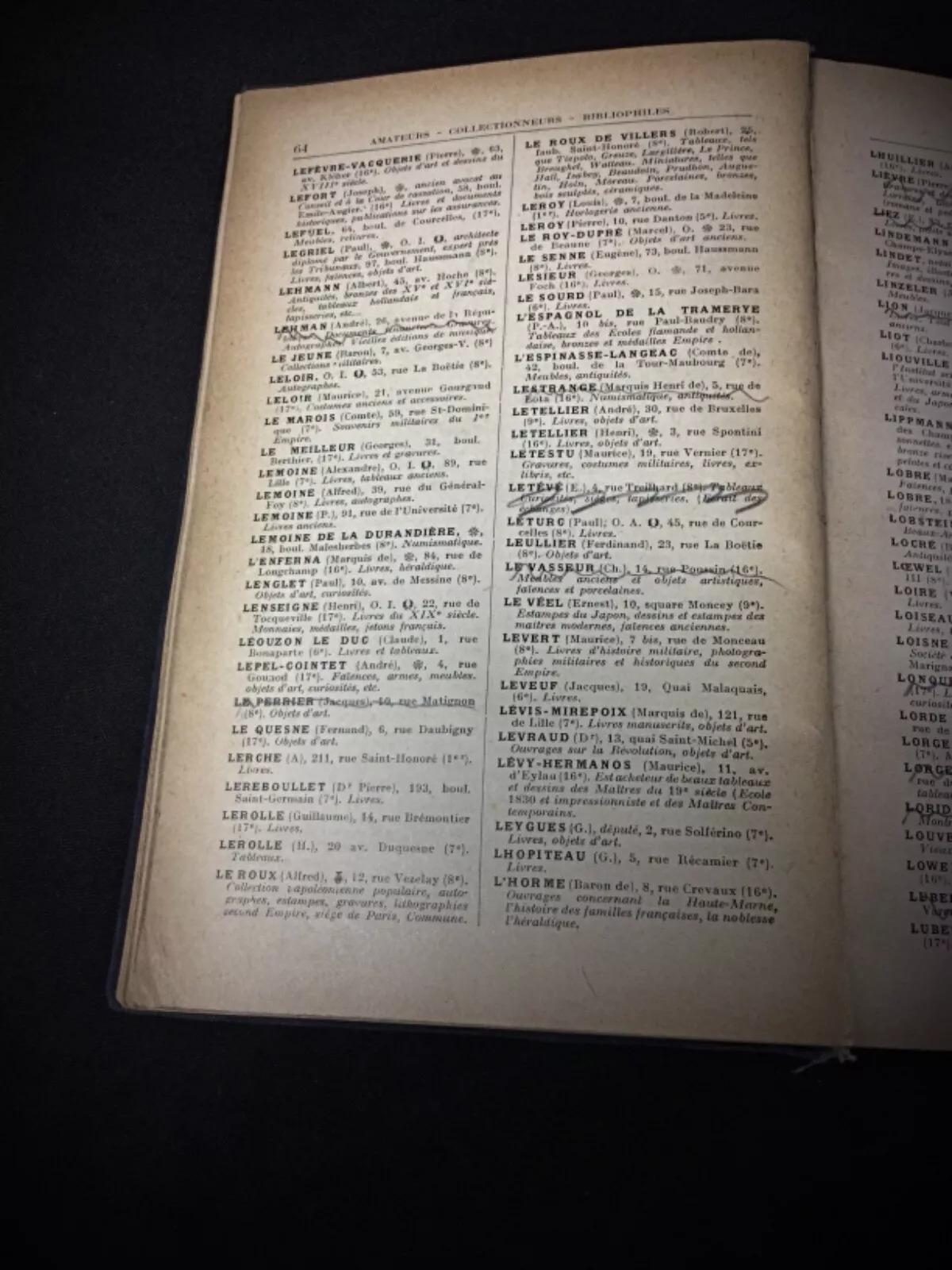 1930 Annuaire des Beaux-Arts et Bibliophilie by Adolphe Lion - 2Y281 In Good Condition For Sale In Bordeaux, FR