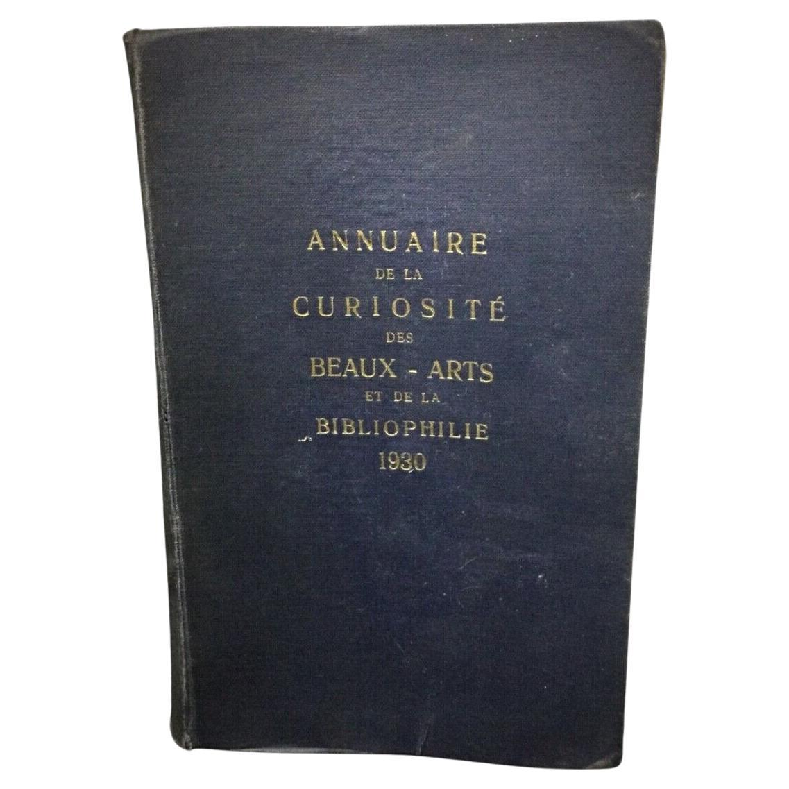 1930 Annuaire des Beaux-Arts et Bibliophilie von Adolphe Lion - 2Y281