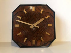 1930 Antique Germany Wooden Wall Clock