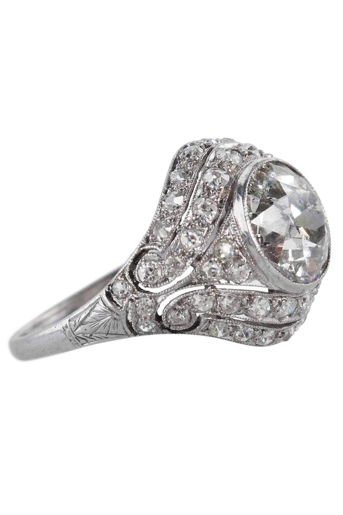 1930 Art Deco Diamond Ring in vendita 1