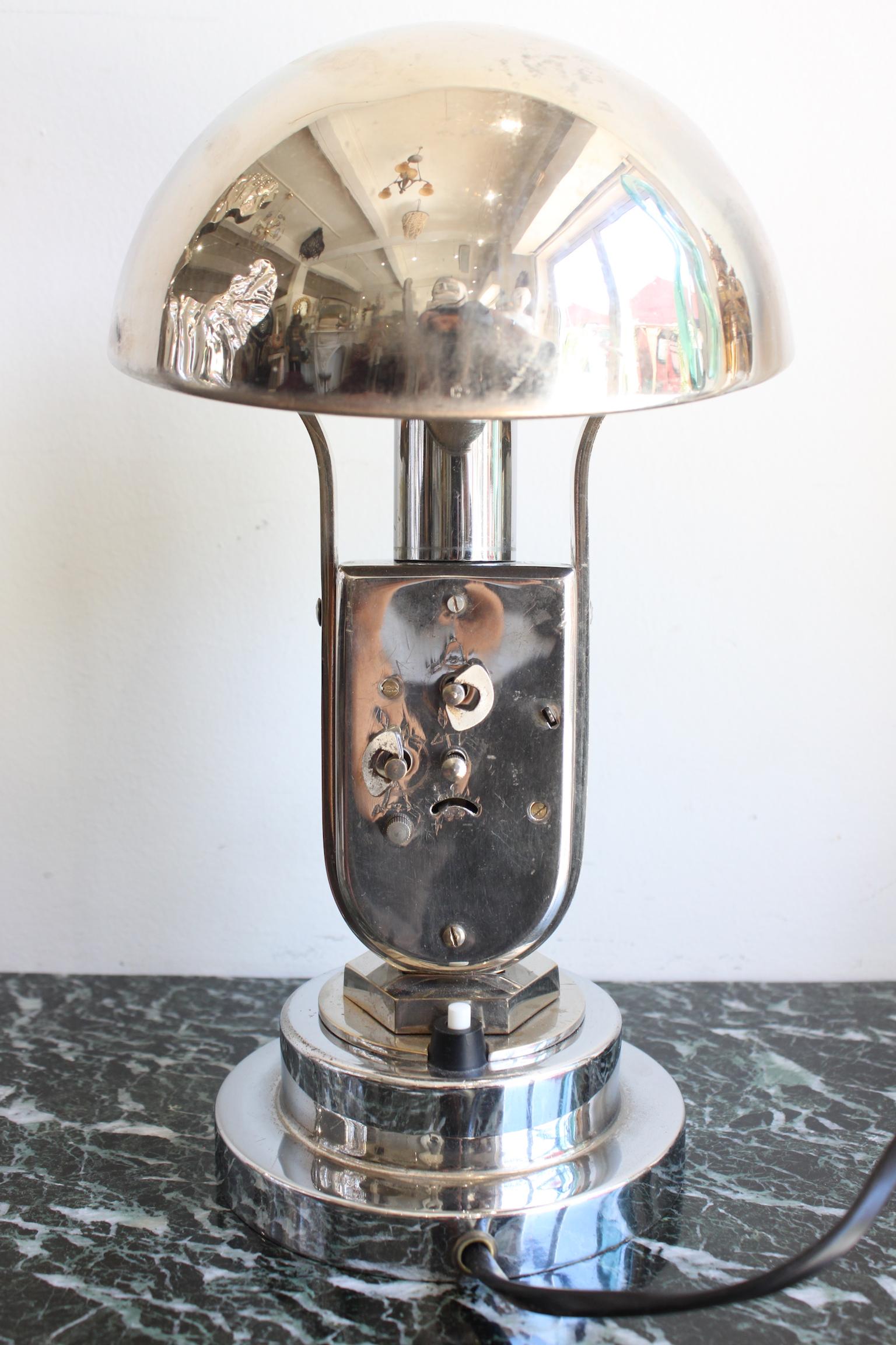 Other 1930 Art Deco Mofem Lamp and Clock