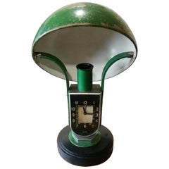 1930 Art Deco Mofem Lamp and Clock