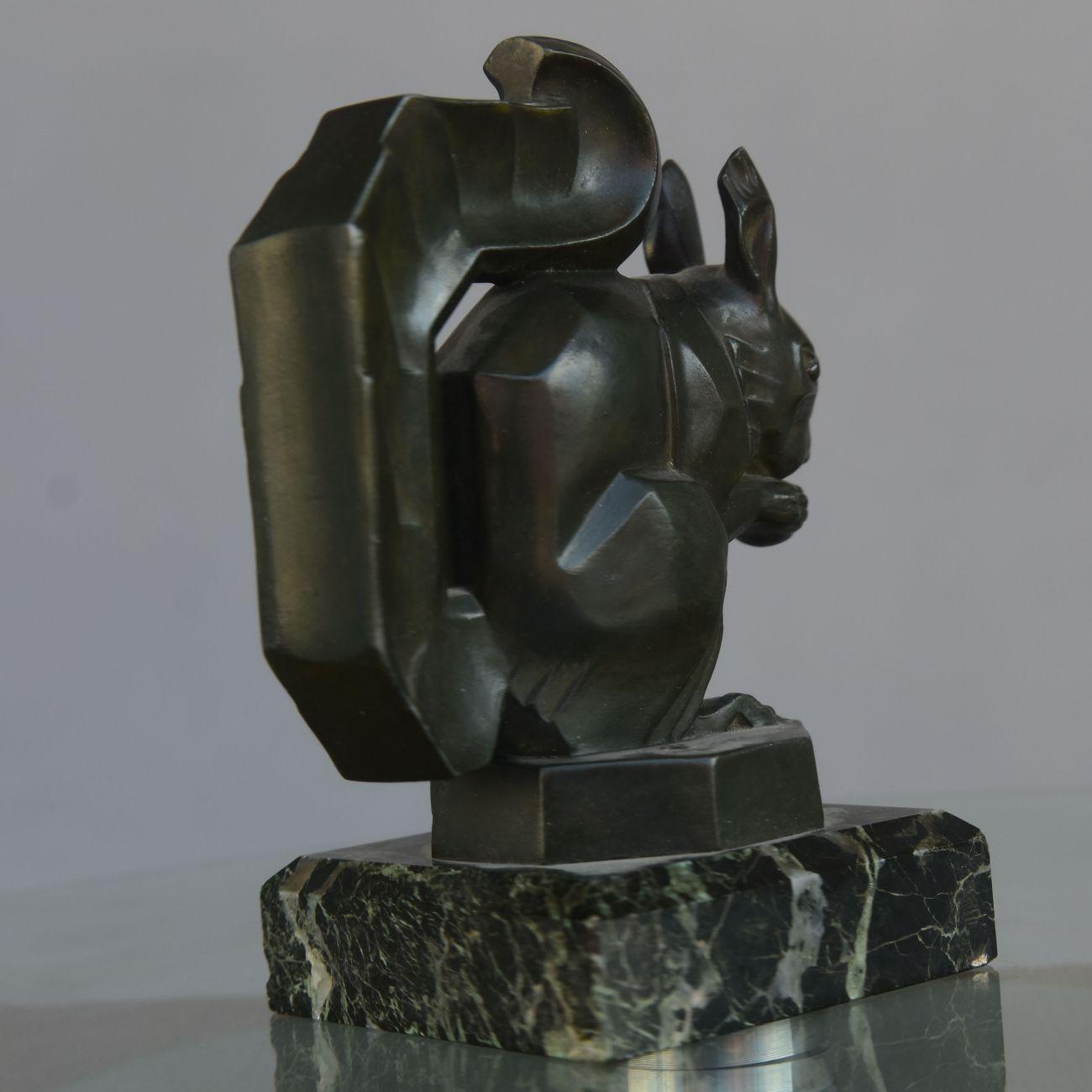 European 1930 Art Deco Period Squirrel Mascot by Le Verrier