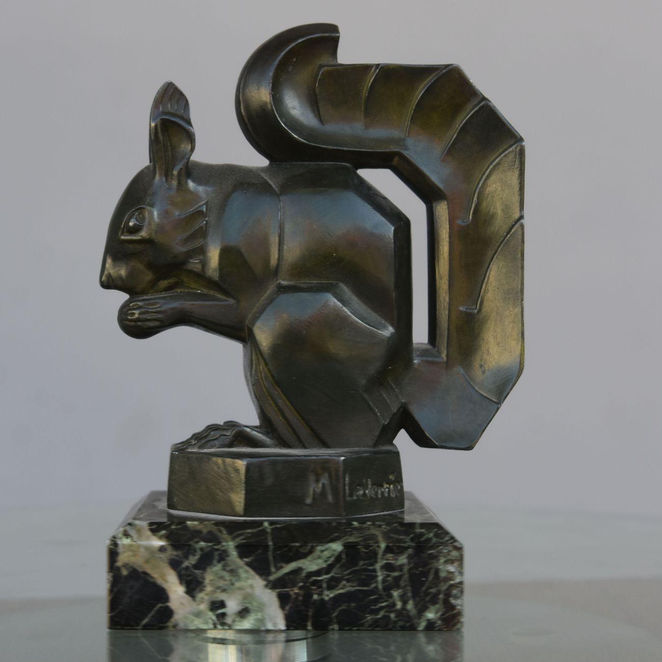 1930 Art Deco Period Squirrel Mascot by Le Verrier 1