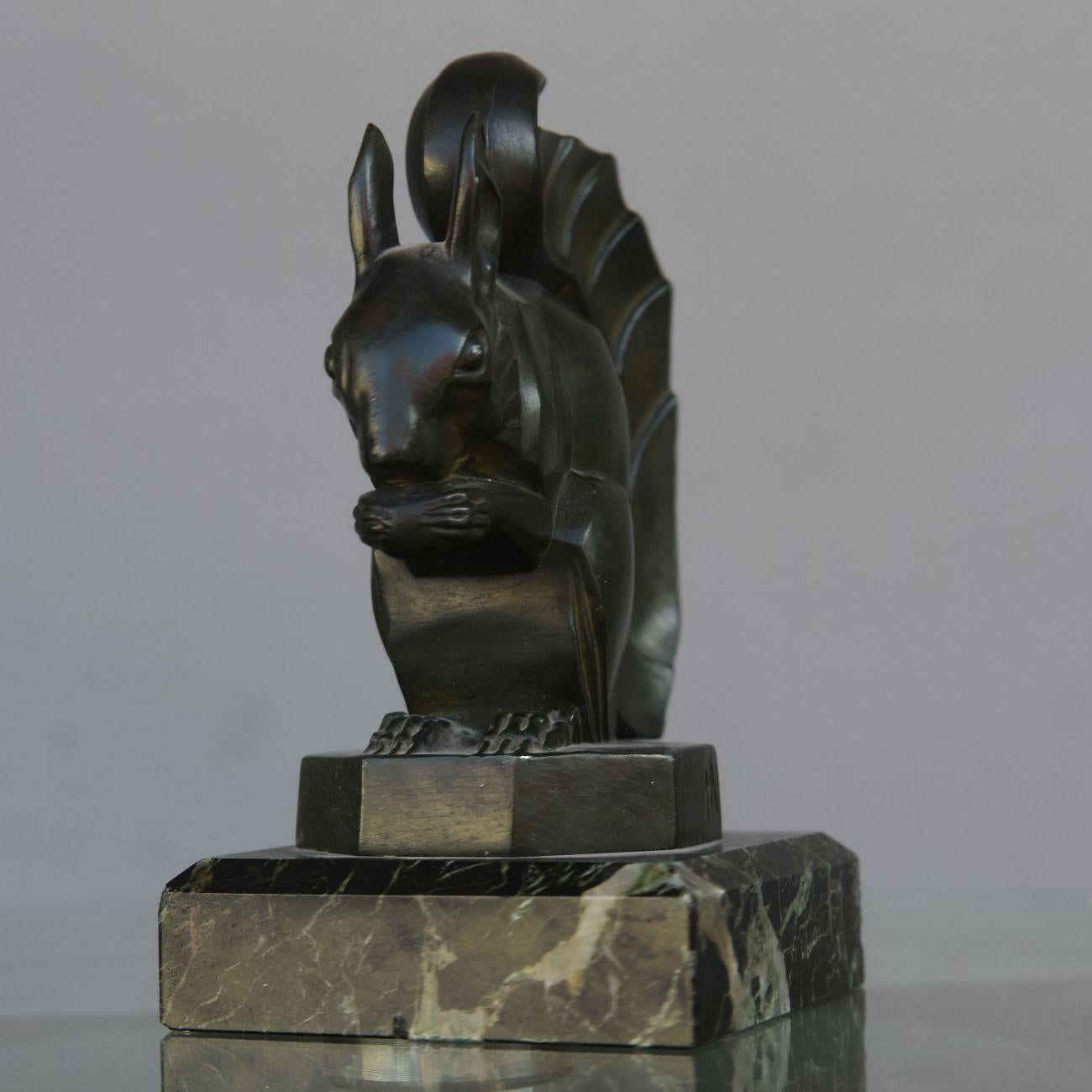 1930 Art Deco Period Squirrel Mascot by Le Verrier 3