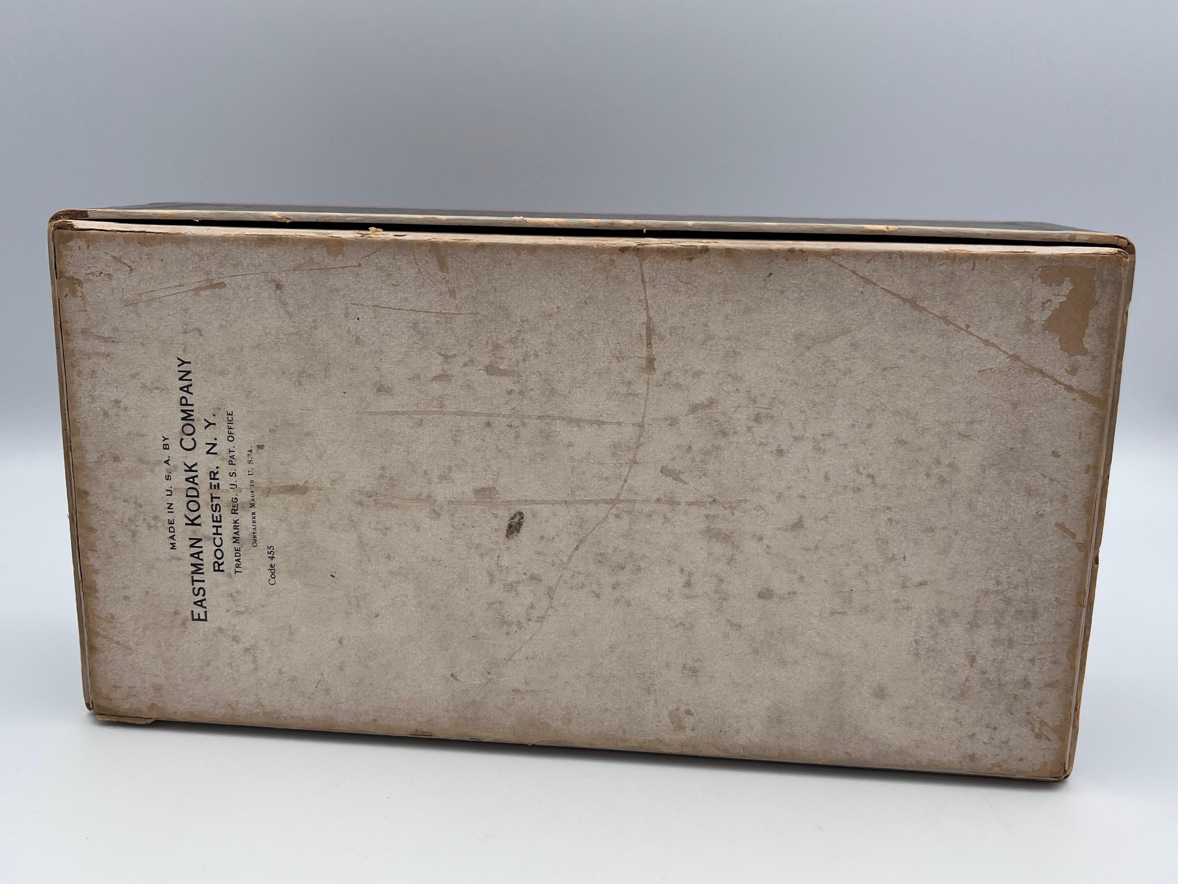 Metal 1930 Art Deco Walter Dorwin Teague Kodak 1A Gift Camera in Original Box and Case For Sale