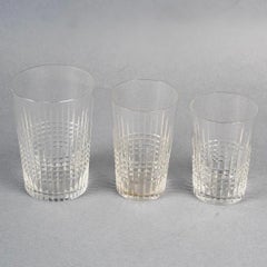 Baccarat - 24 pièces de verres gobelets Nancy en cristal, 1930