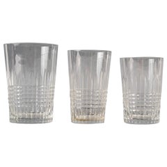 1930 Baccarat 24 Pieces Nancy Crystal Gobelets Glasses