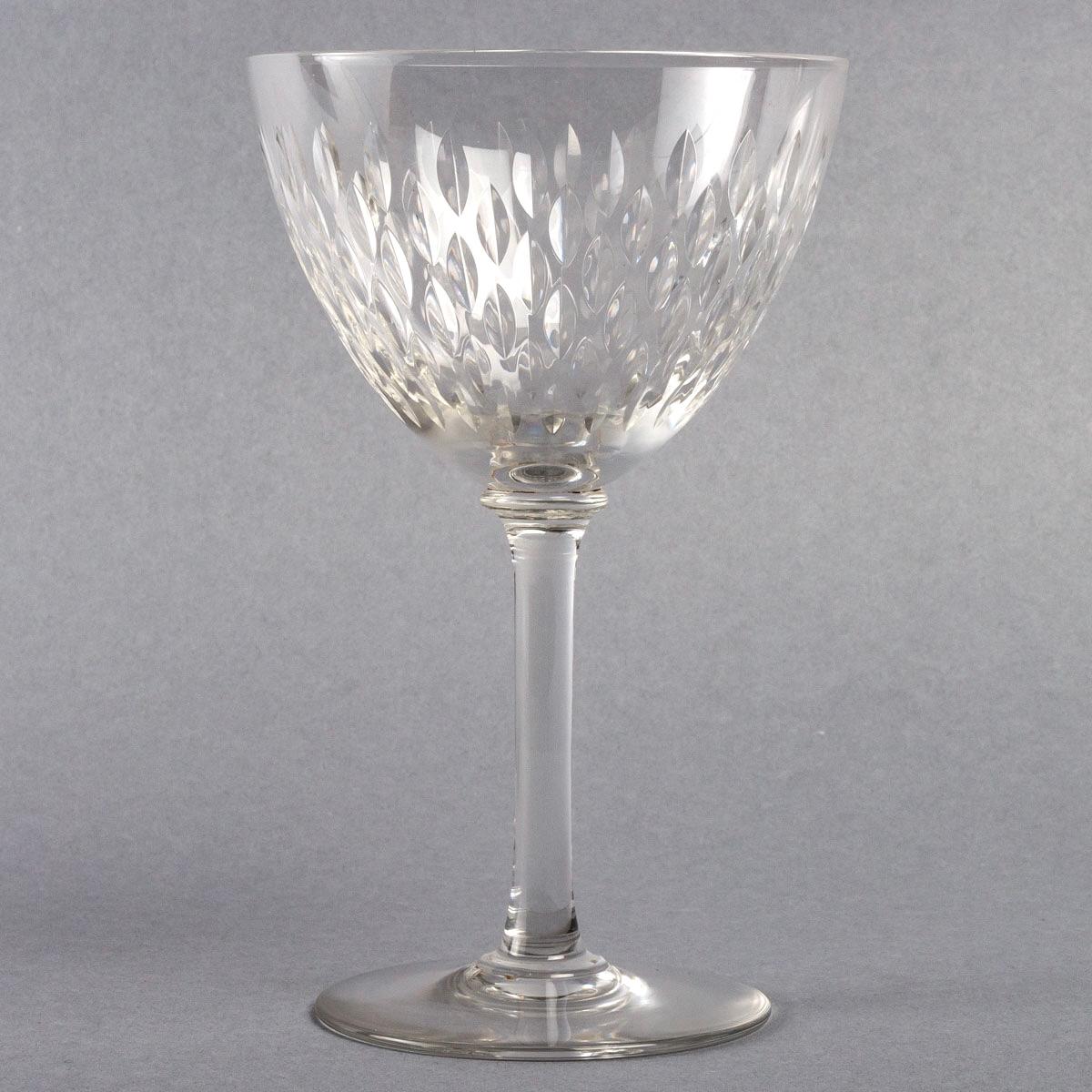 1930 Baccarat 42 Pieces Crystal Paris Set of 40 Glasses 1 Decanter 3