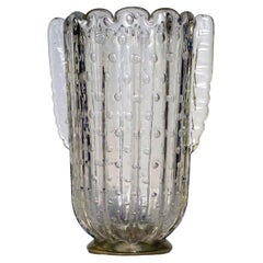 Antique 1930 Barovier "Bullicante" Murano Glass Art Deco Vase 