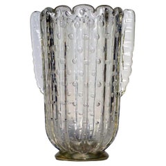 1930 Barovier 'Bullicante' Vase Art Déco en verre de Murano 