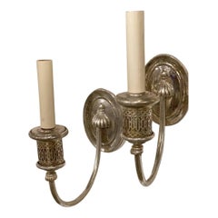 1930 Caldwell Apliques de Una Luz Plateados