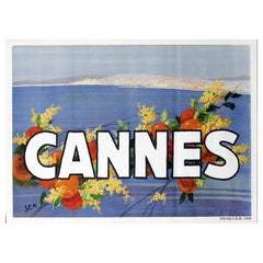 1930 Cannes by SEM Poster originale d
epoca