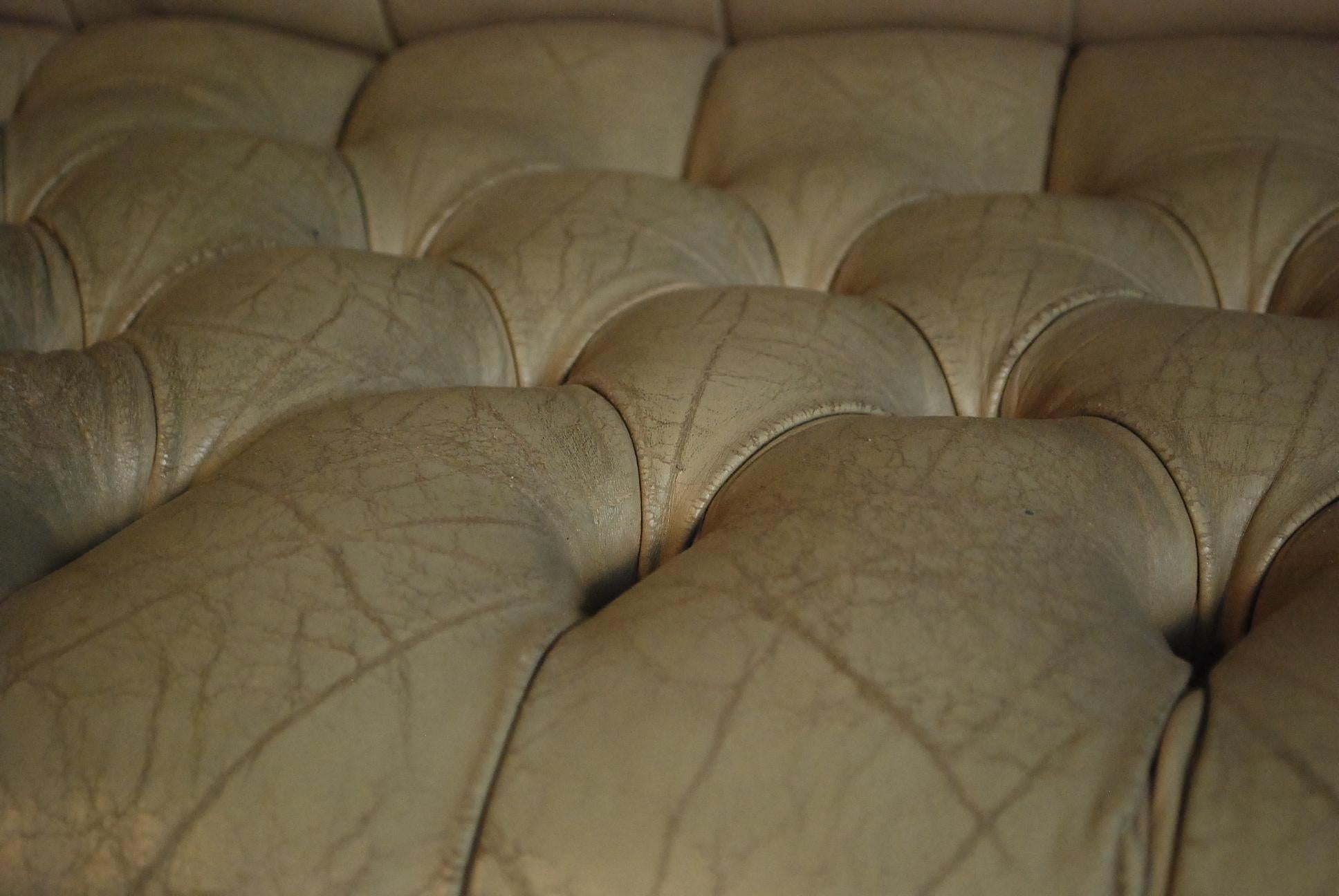 camelback leather sofa