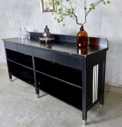 1930 Ebony Server/Mercantile Display Cabinet