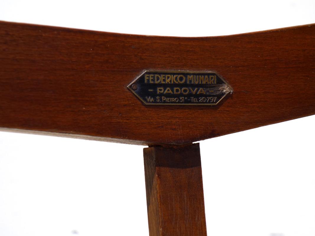 1930 Federico Munari Italian Design Rationalist Art Deco Armchair Chaiselong 7