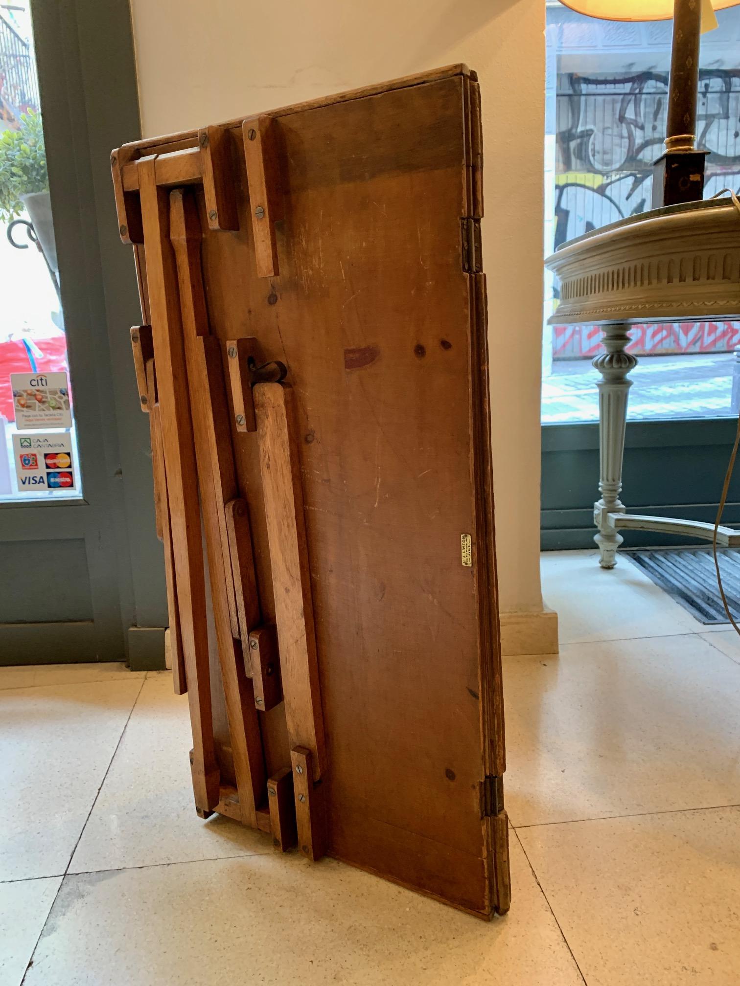 1930 Folding Game Table by H.J.Linton Paris 3